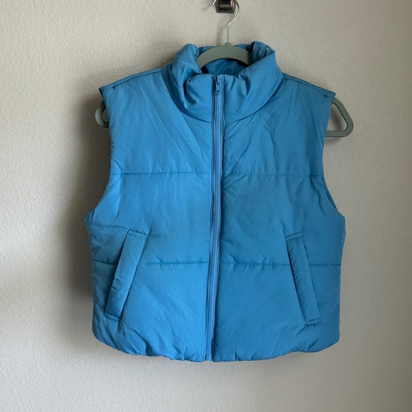 NWT Blue Puffer Vest jacket - Picture 3 of 7